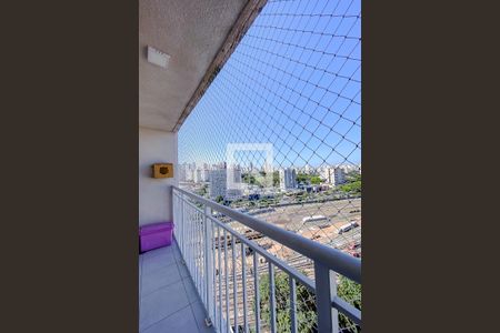 Varanda da Sala de apartamento à venda com 1 quarto, 28m² em Belenzinho, São Paulo