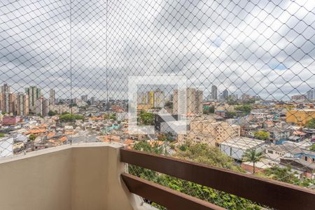 Varanda da sala de apartamento à venda com 3 quartos, 92m² em Parque Sete de Setembro, Diadema
