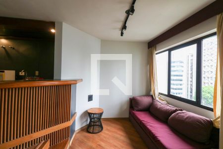 Sala de apartamento para alugar com 1 quarto, 46m² em Cidade Monções, São Paulo