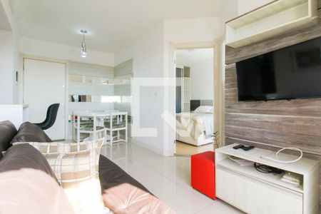 Sala de apartamento à venda com 1 quarto, 46m² em Nossa Senhora das Gracas, Canoas