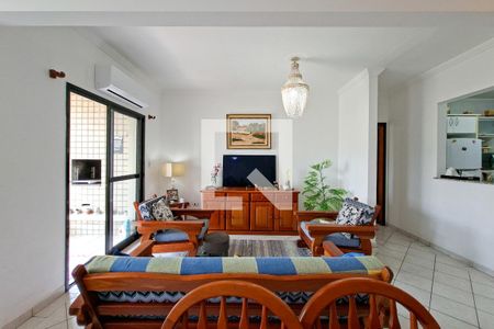 Sala de apartamento para alugar com 3 quartos, 110m² em Aviação, Praia Grande