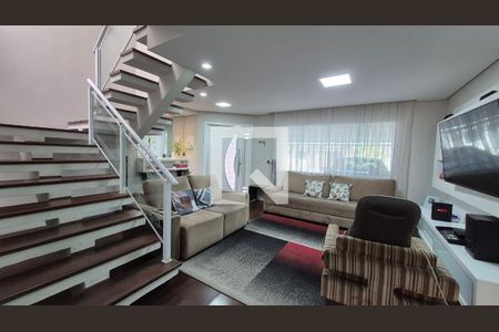 Sala de casa à venda com 3 quartos, 214m² em Vila Homero Thon, Santo André
