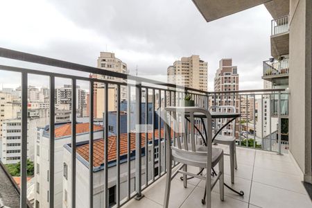 Varanda de kitnet/studio à venda com 1 quarto, 28m² em República, São Paulo