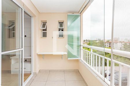 Varanda da Sala/Cozinha de apartamento à venda com 2 quartos, 65m² em Vila Caraguata, São Paulo