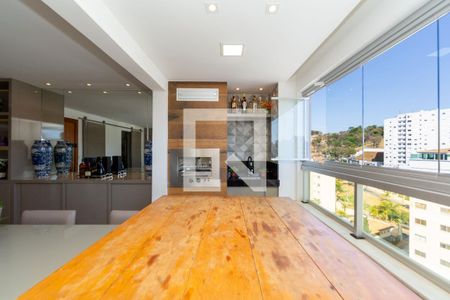 Varanda gourmet de apartamento à venda com 3 quartos, 89m² em Buritis, Belo Horizonte