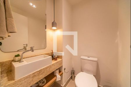 Lavabo de apartamento à venda com 4 quartos, 128m² em Vila Assunção, Santo André