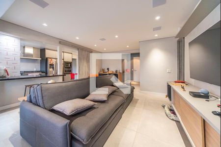 Sala de apartamento à venda com 4 quartos, 128m² em Vila Assunção, Santo André