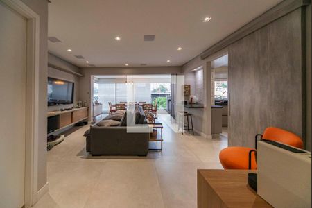 Sala de apartamento à venda com 4 quartos, 128m² em Vila Assunção, Santo André