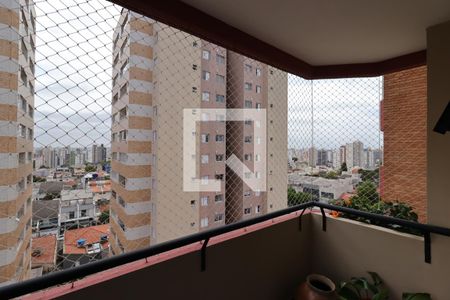Varanda da Sala de apartamento à venda com 4 quartos, 210m² em Jardim Bela Vista, Santo André