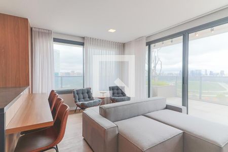 Sala de apartamento à venda com 1 quarto, 77m² em Pinheiros, São Paulo