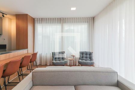 Sala de apartamento à venda com 1 quarto, 77m² em Pinheiros, São Paulo