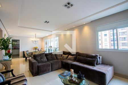 Sala de apartamento à venda com 3 quartos, 180m² em Jardim Bela Vista, Santo André