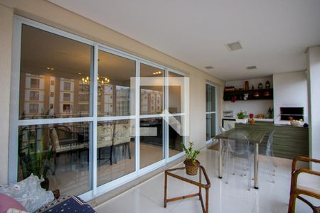 Varanda gourmet de apartamento à venda com 3 quartos, 180m² em Jardim Bela Vista, Santo André