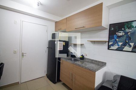 Sala/Cozinha de apartamento à venda com 1 quarto, 37m² em Santo Amaro, São Paulo