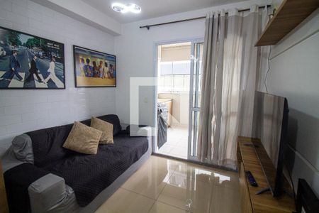 Sala/Cozinha de apartamento à venda com 1 quarto, 37m² em Santo Amaro, São Paulo
