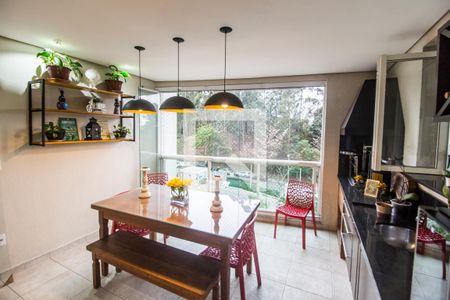 Varanda gourmet de apartamento à venda com 3 quartos, 122m² em Tamboré, Santana de Parnaíba