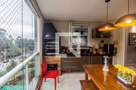 Varanda gourmet de apartamento à venda com 3 quartos, 122m² em Tamboré, Santana de Parnaíba