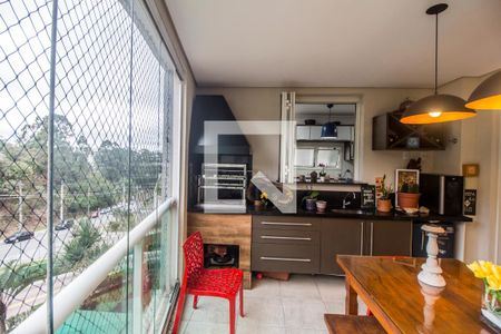 Varanda gourmet de apartamento à venda com 3 quartos, 122m² em Tamboré, Santana de Parnaíba
