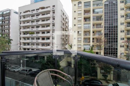 Varanda da Sala de apartamento para alugar com 1 quarto, 40m² em Jardim Paulista, São Paulo