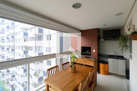 Varanda Gourmet de apartamento à venda com 3 quartos, 106m² em Santo Antônio, São Caetano do Sul