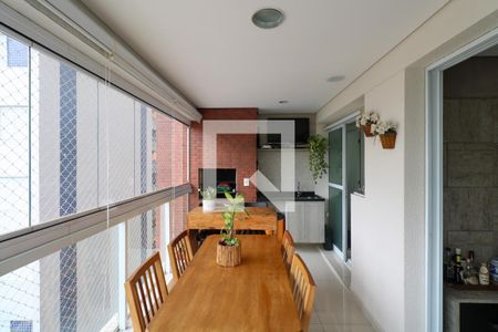 Varanda Gourmet de apartamento à venda com 3 quartos, 106m² em Santo Antônio, São Caetano do Sul