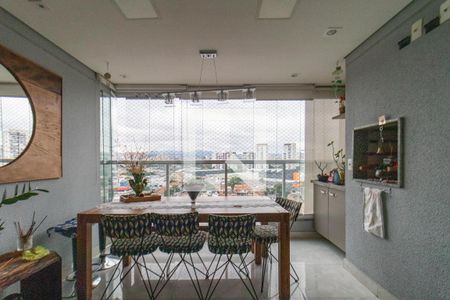 Varanda de apartamento à venda com 3 quartos, 128m² em Vila Anastácio, São Paulo