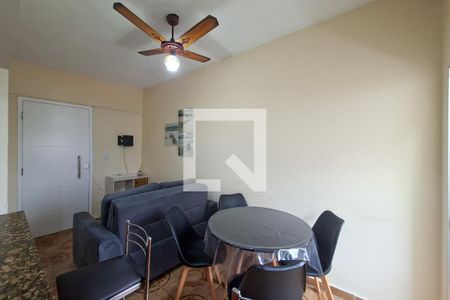 Sala de apartamento para alugar com 1 quarto, 40m² em Vila Tupi, Praia Grande