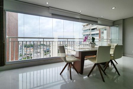 Varanda Gourmet de apartamento à venda com 3 quartos, 127m² em Jardim Chácara Inglesa, São Bernardo do Campo