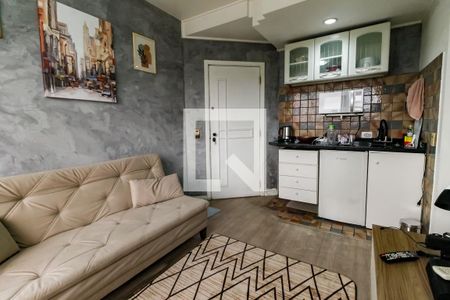 Sala de apartamento para alugar com 1 quarto, 41m² em Paraíso do Morumbi, São Paulo