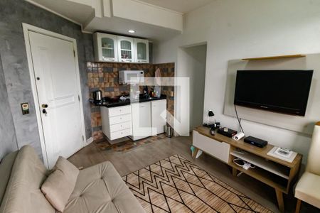 Sala de apartamento para alugar com 1 quarto, 41m² em Paraíso do Morumbi, São Paulo