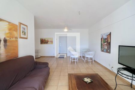 Sala de apartamento para alugar com 3 quartos, 125m² em Barra Funda, Guarujá