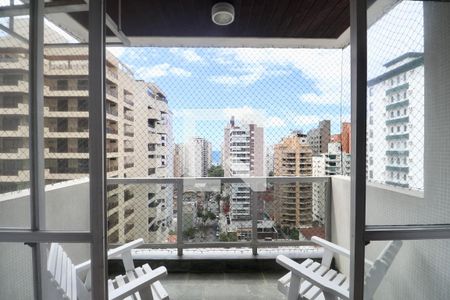 Varanda da Sala de apartamento para alugar com 3 quartos, 125m² em Barra Funda, Guarujá