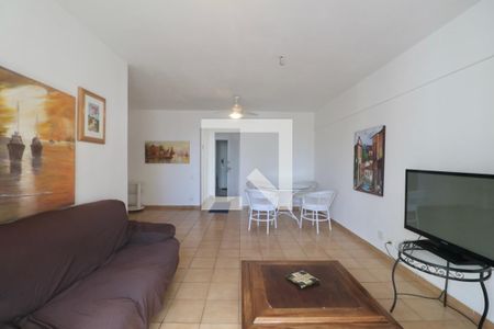 Sala de apartamento para alugar com 3 quartos, 125m² em Barra Funda, Guarujá