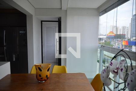 Varanda Gourmet de apartamento à venda com 2 quartos, 83m² em Parque Bandeirante, Santo André