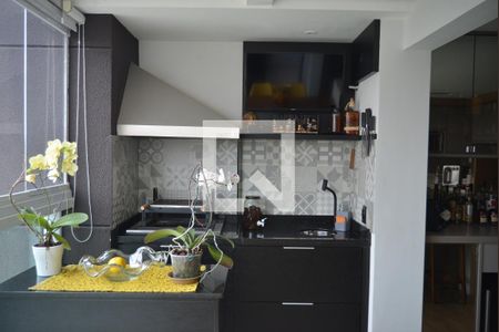 Varanda Gourmet de apartamento à venda com 2 quartos, 83m² em Parque Bandeirante, Santo André