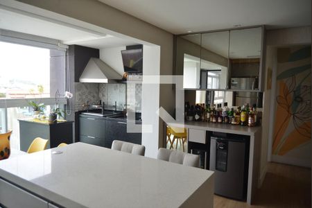 Varanda Gourmet de apartamento à venda com 2 quartos, 83m² em Parque Bandeirante, Santo André