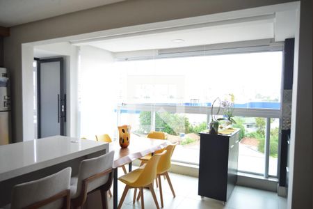 Varanda Gourmet de apartamento à venda com 2 quartos, 83m² em Parque Bandeirante, Santo André