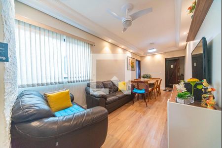 Sala de apartamento à venda com 3 quartos, 80m² em Vila Homero Thon, Santo André