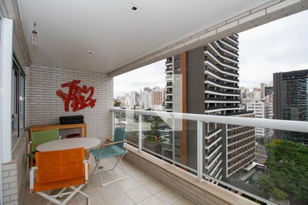 Varanda da Sala de Estar e Jantar de apartamento à venda com 3 quartos, 170m² em Pinheiros, São Paulo