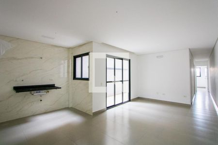 Sala de apartamento à venda com 3 quartos, 70m² em Campestre, Santo André