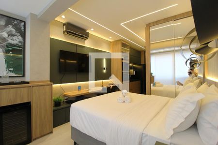 Sala/Quarto de kitnet/studio à venda com 1 quarto, 24m² em Indianópolis, São Paulo