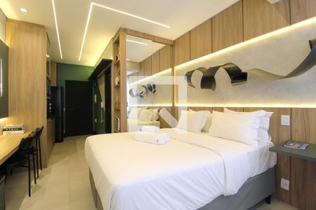 Sala/Quarto de kitnet/studio à venda com 1 quarto, 24m² em Indianópolis, São Paulo