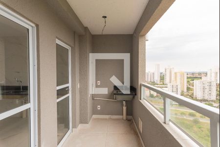 Sacada da Sala/Cozinha de apartamento à venda com 2 quartos, 64m² em Parque Prado, Campinas