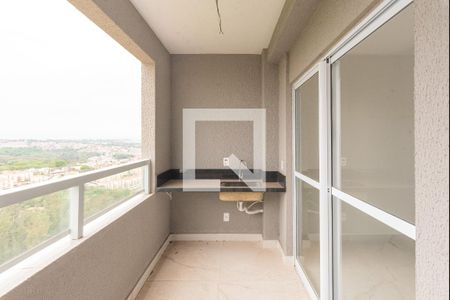 Sacada da Sala/Cozinha de apartamento à venda com 2 quartos, 64m² em Parque Prado, Campinas