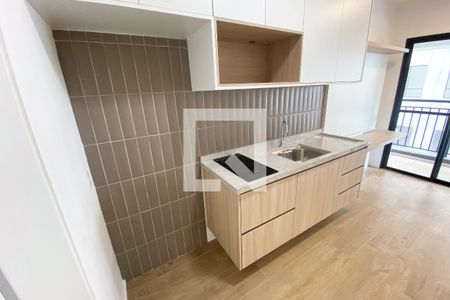 Sala/Cozinha de kitnet/studio para alugar com 1 quarto, 29m² em Pinheiros, São Paulo