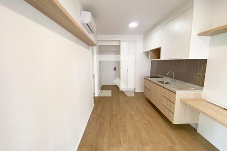 Sala/Cozinha de kitnet/studio para alugar com 1 quarto, 29m² em Pinheiros, São Paulo