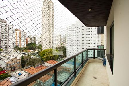 Varanda da Sala de apartamento à venda com 2 quartos, 245m² em Indianópolis, São Paulo