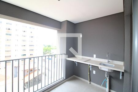 Sala / Cozinha / Área de Serviço - Varanda de apartamento para alugar com 2 quartos, 74m² em Santana, São Paulo