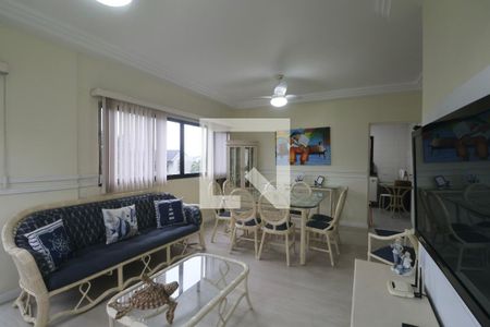 Sala de apartamento para alugar com 3 quartos, 150m² em Balneario Cidade Atlantica, Guarujá