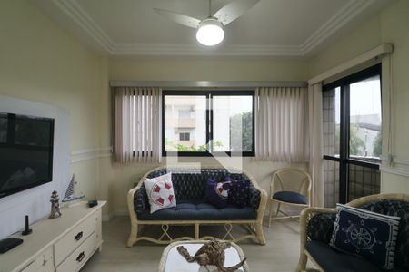 Sala de apartamento para alugar com 3 quartos, 150m² em Balneario Cidade Atlantica, Guarujá